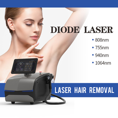 Permanent Painless Treatment 808 Diode Laser Hair Removal Ac220v/50hz Frequency 1-10hz