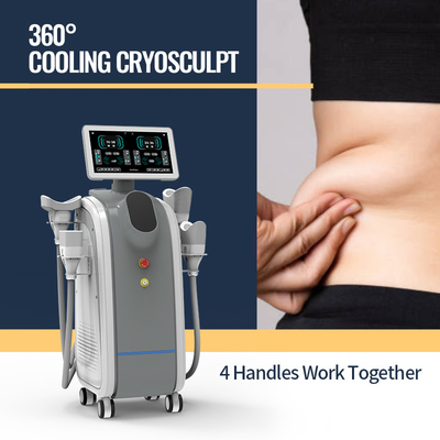 15.6 Inch Color Touch Screen Cryolipolysis Machine With Water+Wind Cooling System