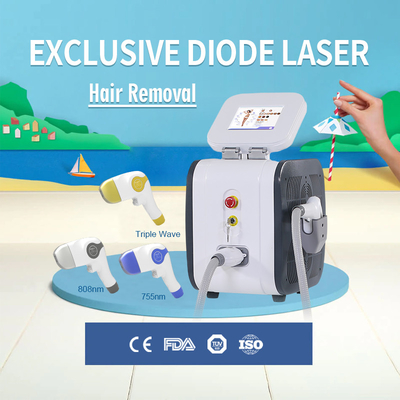 Big Power Diode Laser Hair Removal Machine Titanium Platinum 1200w Permanent Ice