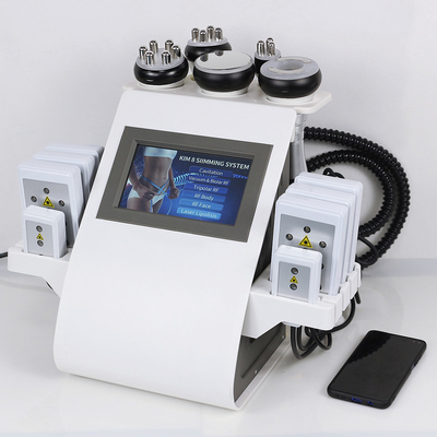 Ultrasound Pads Lipolaser Slimming Beauty Machine Body Sculpting Vacuum Cavitation System