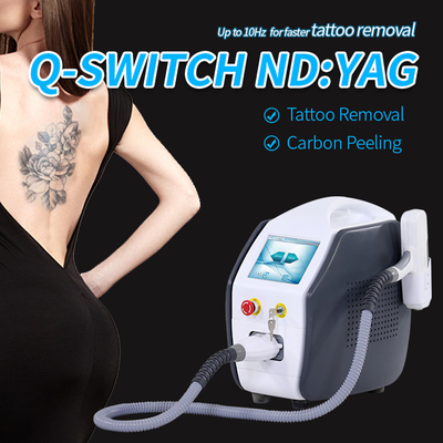 Portable 6ns Q Switched Nd Yag Laser Tattoo Removal Machine With Ce Approval