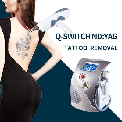 Portable 1064nm & 532nm Q Switch ND Yag Laser Tattoo Removal Machine