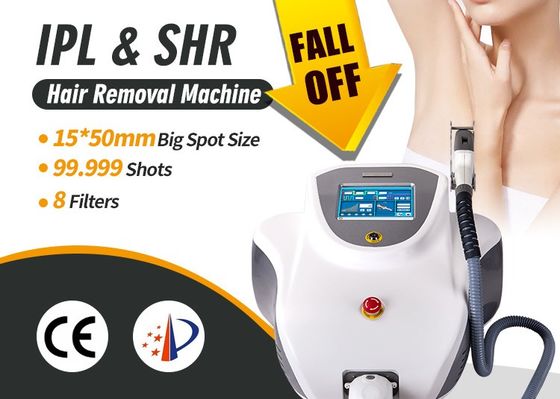 Permanent IPL SHR Hair Removal Equipment For Epidermis Speckle