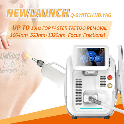 Picosecond Q Switched Nd Yag Laser Professional Pigments Removal Machine