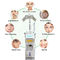 7 Color Pdt Led Light Therapy Machine With Angle Adjustable Treatment Head