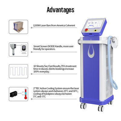 Ce Diode Laser Hair Removal Machine Triple Wave Ice Titanium Platinum 755 1064 808nm