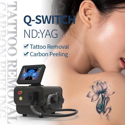 Luxury Q Switched Nd Yag Laser 1064nm 532nm 755nm 1320nm Fractional Tip