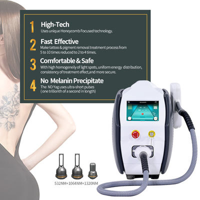 Nd Yag 1064nm Portable Laser Tattoo Removal Machine Carbon Peeling