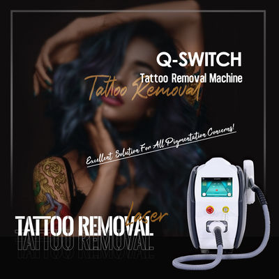 Wavelength 1064nm & 532nm Mini and smart Q-Switched ND YAG Laser Tattoo Removal Machine