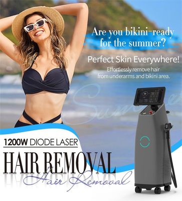 755 808 1064nm Diode Laser Hair Removal OEM Support 1200w Laser