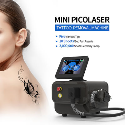 Double Rods φ7 φ8 Laser Tattoo Removal Equipment with Air Water Cooling and Twin Radiator Cooling System